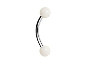 Glow in The Dark Barbells for Vertical Hood Piercing.