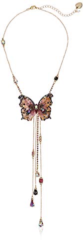 Betsey Johnson Gold Butterfly Y-Shaped Necklace Betsey Johnson Gold Butterfly Y-Shaped Necklace