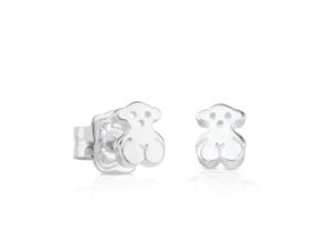 TOUS Sterling Silver Earrings for Women with Bear Motif
