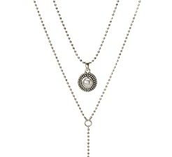 Lucky Brand Womens Pearl Delicate Necklace