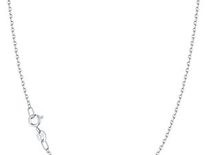 Jewlpire Solid 18k Gold Over 925 Sterling Silver Chain Necklace for Women Girls
