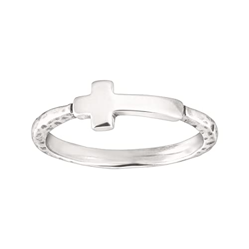 Silpada 'Simplex Cross' Horizontal Cross Textured Ring in Sterling Silver Silpada 'Simplex Cross' Horizontal Cross Textured Ring in Sterling Silver