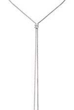 Lucky Brand Imitation Mother-of-Pearl Stone Lariat Necklace