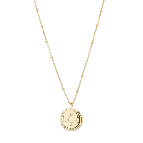 gorjana Women's Compass Coin Pendant Necklace gorjana Women's Compass Coin Pendant Necklace
