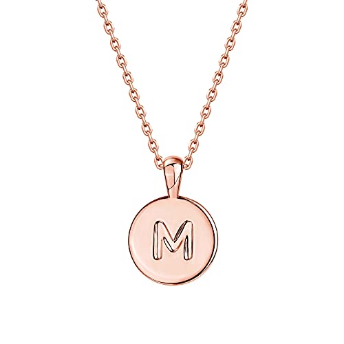 PAVOI 14K Rose Gold Plated Letter Necklace for Women | Gold Initial Necklace for Girls PAVOI 14K Rose Gold Plated Letter Necklace for Women | Gold Initial Necklace for Girls