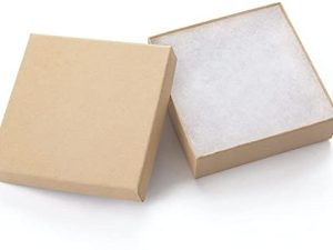 GEFTOL Jewelry Gift Boxes 20 Pack 3.5x3.5x1 Inch Cardboard Jewelry Boxes