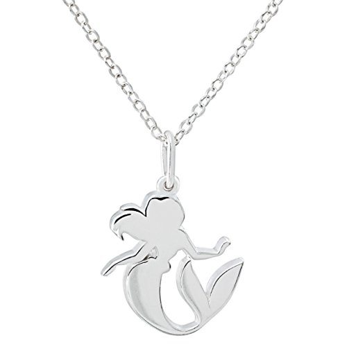 Disney Princess Ariel Silhouette Little Mermaid Pendant Necklace Disney Princess Ariel Silhouette Little Mermaid Pendant Necklace