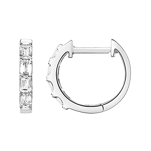 PAVOI 14K Gold Plated Sterling Silver Post Pave Cubic Zirconia Huggie Hoop Earrings for Women PAVOI 14K Gold Plated Sterling Silver Post Pave Cubic Zirconia Huggie Hoop Earrings for Women