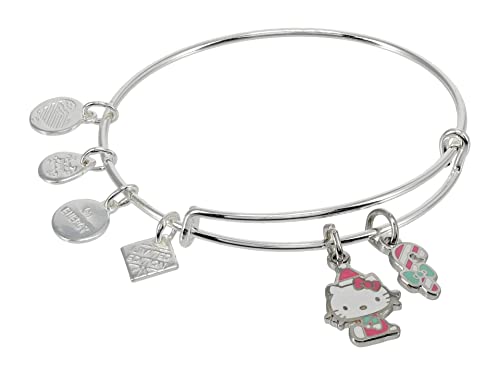 Alex and Ani Hello Kitty Holiday Duo Charm Bracelet Red One Size Alex and Ani Hello Kitty Holiday Duo Charm Bracelet Red One Size