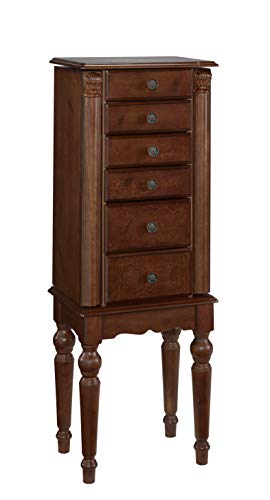 Powell Lightly Distressed "Deep Cherry" Jewelry Armoire Powell Lightly Distressed "Deep Cherry" Jewelry Armoire