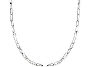 Ross-Simons Italian Sterling Silver Paper Clip Link Necklace