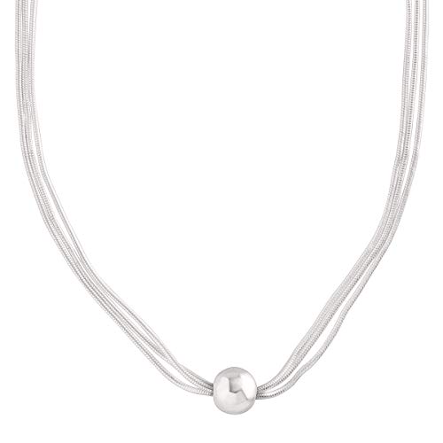 Silpada 'Thoreau' Multi-Strand Bead Necklace in Sterling Silver Silpada 'Thoreau' Multi-Strand Bead Necklace in Sterling Silver