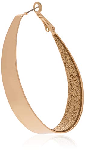 Guess Large Oval Glitter Hoop Earrings Guess Large Oval Glitter Hoop Earrings