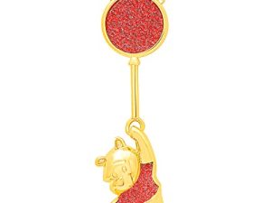 Disney Classics Winnie the Pooh Gold Plated Swinging Balloon Necklace