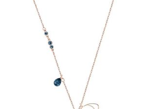 SWAROVSKI Crystal Duo Evil Eye Rose Gold-Plated Necklace