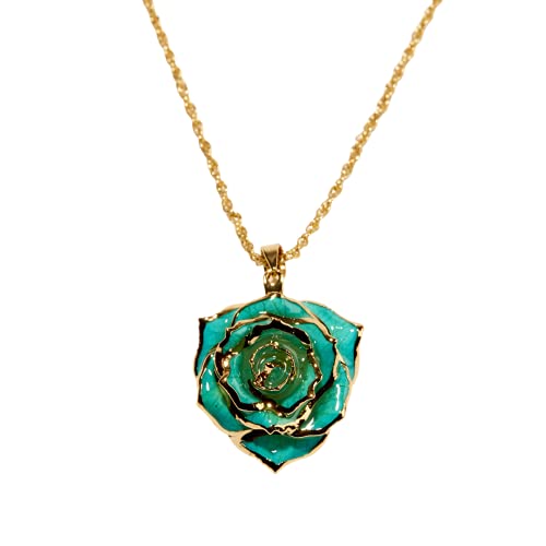 Eternal Necklace by Eternal Rose - 24k Gold Dipped Rose Necklace for Women - Real Rose Pendant Necklace - Gold Ladies Evening Jewelry - Gift for Her - Ideal for Weddings Eternal Necklace by Eternal Rose - 24k Gold Dipped Rose Necklace for Women - Real Rose Pendant Necklace - Gold Ladies Evening Jewelry - Gift for Her - Ideal for Weddings