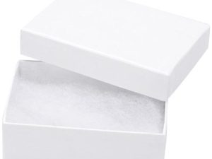 Darice 3-Inch by 2 1/8-Inch by 1-Inch Jewelry Box with Filler