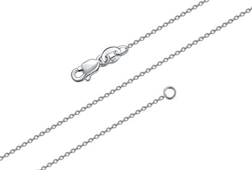 BORUO 925 Sterling Silver Cable Chain Necklace BORUO 925 Sterling Silver Cable Chain Necklace