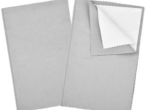 SEVENWELL 2pcs Jewelry Polishing Cleaning Cloth Large 10 x 12in for Sterling Silver Jewelry Gold