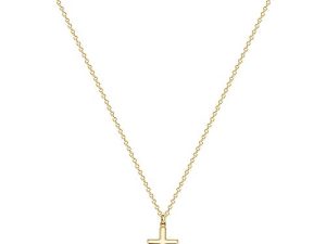 Fettero Cross Necklace Faith Pendant 14K Plated Dainty Chain Minimalist Simple Tiny God Lords Prayer Religious Jewelry Gift