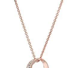 Amazon Collection Sterling Silver Diamond Accent Knot Pendant Necklace