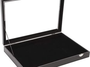 Black Velvet Jewelry Display Case for Rings