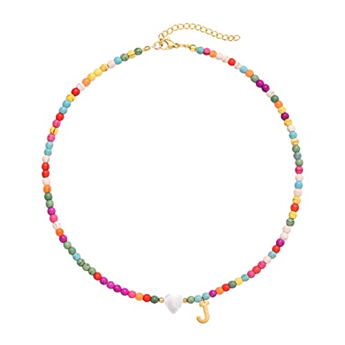Wellike Initial Necklaces for Women Girls Colorful Beaded Choker Necklace Stainless Steel 18K Gold Plated Y2K Aesthetic Gold Letter Necklace Handmade Boho Summer Necklace Jewelry Gift Wellike Initial Necklaces for Women Girls Colorful Beaded Choker Necklace Stainless Steel 18K Gold Plated Y2K Aesthetic Gold Letter Necklace Handmade Boho Summer Necklace Jewelry Gift