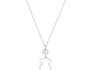 TOUS Sterling Silver Necklace for Women with Bear Motif