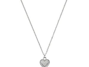 Michael Kors Women's Stainless Steel Silver-Tone Slider Bracelet With Crystal Accents
