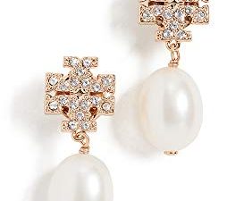 Tory Burch Women's Kira Pave Pearl Drop Earrings