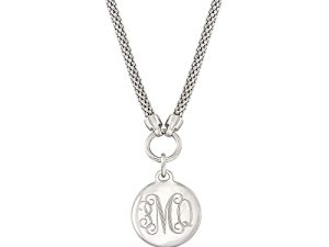 Ross-Simons Sterling Silver Personalized Disc Necklace