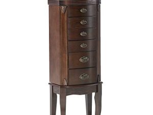 Powell Italian Influenced Transitional Espresso Jewelry Armoire
