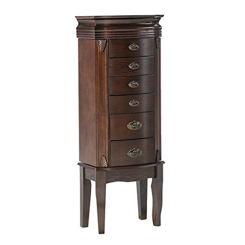 Powell Italian Influenced Transitional Espresso Jewelry Armoire Powell Italian Influenced Transitional Espresso Jewelry Armoire