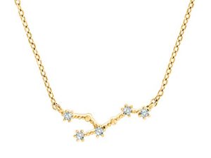 PAVOI 14K Gold Plated Astrology Constellation Horoscope Zodiac Necklace 16-18"