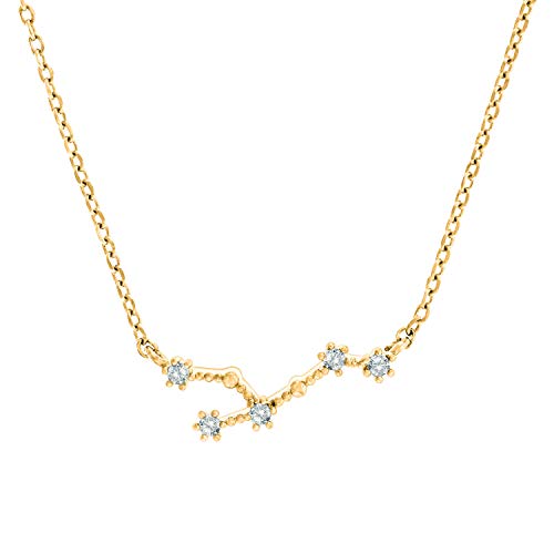 PAVOI 14K Gold Plated Astrology Constellation Horoscope Zodiac Necklace 16-18" PAVOI 14K Gold Plated Astrology Constellation Horoscope Zodiac Necklace 16-18"