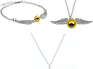 3PCS Magic Themed Necklace Bracelet Set