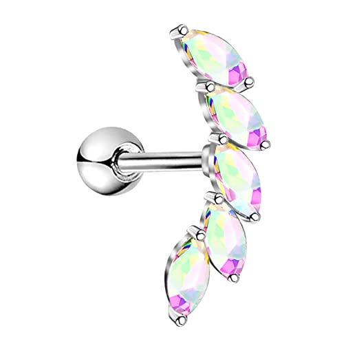 Melighting Helix Earrings 16G Helix Piercing Clear CZ Curved Vine Upper Ear Surgical Steel 316L Cartilage Earrings Tragus Piercing Earrings Studs Women Body Piercing Jewelry Melighting Helix Earrings 16G Helix Piercing Clear CZ Curved Vine Upper Ear Surgical Steel 316L Cartilage Earrings Tragus Piercing Earrings Studs Women Body Piercing Jewelry