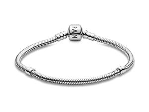 PANDORA Jewelry Iconic Moments Snake Chain Charm Sterling Silver Bracelet