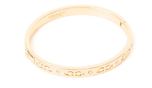 Coach Kissing Bracelet C Hinged Bangle ROSE Gold Pink Coach Kissing Bracelet C Hinged Bangle ROSE Gold Pink