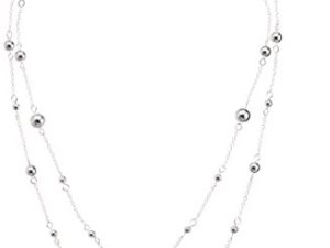 Chaps Women's Double Strand Bead Strand Necklace