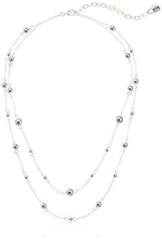 Chaps Women's Double Strand Bead Strand Necklace Chaps Women's Double Strand Bead Strand Necklace