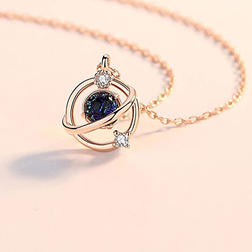 Luxurious Planet Collarbone Necklace Ladies Personalized Diamond Dark Moon Pendants Necklace Sparkly Pendant Jewelry Luxurious Planet Collarbone Necklace Ladies Personalized Diamond Dark Moon Pendants Necklace Sparkly Pendant Jewelry