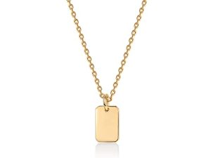 PAVOI 14K Gold Plated Necklace for Women l Oval