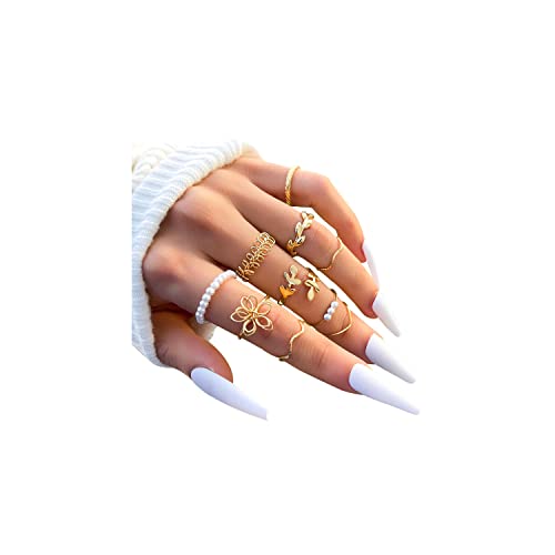 INENIMARTJ Bohemian Knuckle Stacking Rings for Teen Girls INENIMARTJ Bohemian Knuckle Stacking Rings for Teen Girls