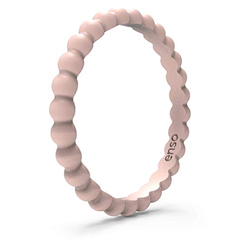 Enso Rings Stackable Beaded Silicone Wedding Ring – Hypoallergenic Unisex Stackable Wedding Band – Comfortable Minimalist Band – 2.5mm Wide Enso Rings Stackable Beaded Silicone Wedding Ring – Hypoallergenic Unisex Stackable Wedding Band – Comfortable Minimalist Band – 2.5mm Wide