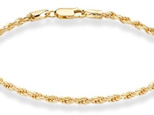 Miabella 18K Gold Over Sterling Silver Italian 2mm