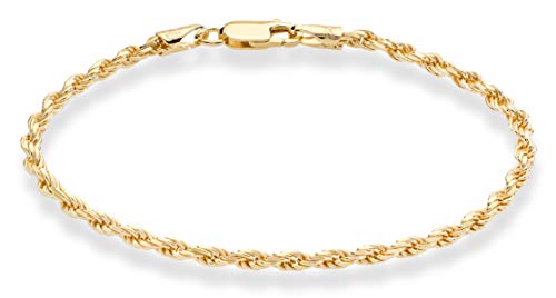 Miabella 18K Gold Over Sterling Silver Italian 2mm Miabella 18K Gold Over Sterling Silver Italian 2mm