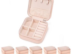 5pack/PU Leather Travel Jewelry Case