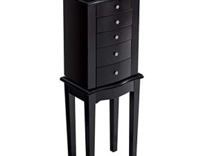 Giantex Jewelry Chest Armoire Cabinet Standing with Mirror