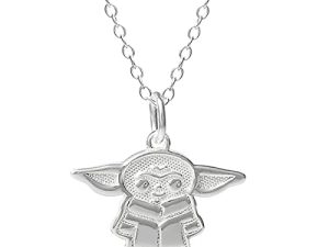 Disney Star Wars The Mandalorian Grogu Sterling Silver Pendant Necklace